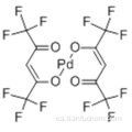 Hexafluoroacetilacetonato de paladio (II) CAS 64916-48-9